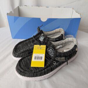 Hey Dude Wally Stretch Mix Meteorite Youth 6 Women 7 NWT